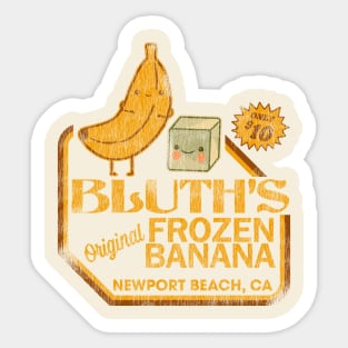 Retro Distressed Bluth's Banana Stand Sticker